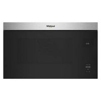 Whirlpool - 1.1 Cu. Ft. Over-the-Range Microwave with Flush Built-in Design - Stainless Steel