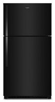 Whirlpool - 33 in. Wide 21.3 cu. ft. Top-Freezer Refrigerator with Total Coverage Cooling - Black