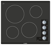 Bosch - 500 Series 24&quot; Built-In Electric Cooktop with 4 elements - Black