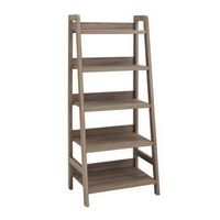 Linon Home Décor - Tennyson Five-Shelf Ladder Bookcase - Gray