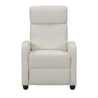 CorLiving - Oren PU Recliner - White