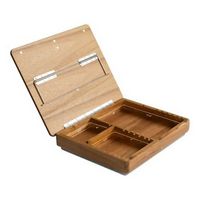 Rossie Home - Acacia Easel Lap Desk with Storage for 15.6 Laptop - Natural