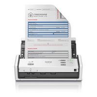 Brother - ADS-1300 Compact Duplex Desktop Scanner with Single Pass Double-Sided Scanning - White