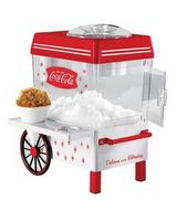 Nostalgia SCM550COKE Coca-Cola Snow Cone Maker &amp; Shaved Ice Storage - Red/White