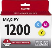 Canon - PGI-1200 3-Pack Standard Capacity Ink Cartridges - Cyan/Magenta/Yellow