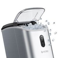 Ecozy - 33 lb. Countertop Nugget Ice Maker with Self-Cleaning Ice Machine, Chewable Pellet Ice Da...