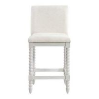 OSP Home Furnishings - Kaylee 26 Spindle Counter Stool - Linen / Antique White