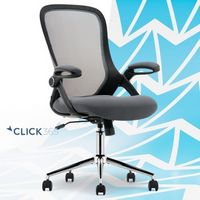 Click365 - Flip Mid-Back Mesh Office Chair - Gray