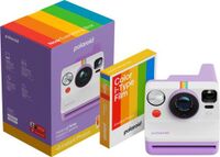 Polaroid - Now Gen 3 Instant Camera + Color Film Bundle (8 Photos) - Purple