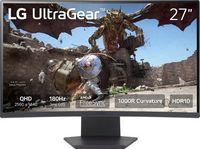 LG - UltraGear 27" QHD 180Hz 1ms AMD FreeSync Gaming Monitor with HDR 10 - Black