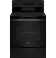 GE - 5.3 Cu. Ft. Freestanding Electric Convection Range with Self-Cleaning and No-Preheat Air Fry...