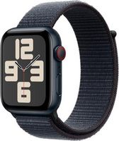 Apple Watch SE 2nd Generation (GPS+Cellular) 44mm Aluminum Case with Ink Sport Loop - Midnight - ...