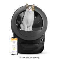 Whisker - Litter-Robot EVO Compact Smart App-Controlled Automatic Self-Cleaning Litter Box - Black