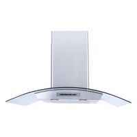 Windster Hoods - 36&quot; Convertible Range Hood - Stainless steel and glass
