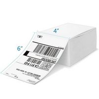 JADENS - Thermal shipping label fan fold - White