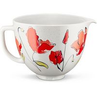 KitchenAid - 5-Qt. Ceramic Bowl for Tilt-Head Stand Mixers - Poppy