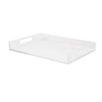 Martha Stewart - Brody Acrylic Desktop Tray Organizer - Clear