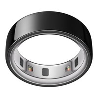 Oura Ring 4 - Smart Ring - Size Before You Buy with Oura Ring 4 Sizing Kit - Size 6 - Black