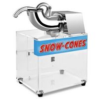 Costway Electric Snow Cone Machine Ice Shaver Maker Shaving Crusher Dual Blades - White