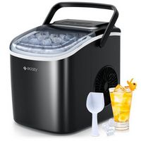 ecozy Portable Countertop Ice Maker - 9 Ice Cubes in 6 Minutes, 26 lbs Daily Output, Self-Cleanin...