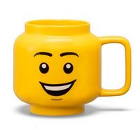 Room Copenhagen - LEGO: Classic Yellow Minifigures Happy Boy Ceramic Mug, 17.9oz