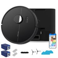 bObsweep - Dustin Self-Empty Robot Vacuum &amp; Mop with 100-Day Odor Control Dock, 5000 Pa Suction, ...