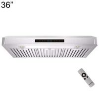 Windster Hoods - 36 inches - Externally Vented - Under cabinet Range Hood - Stainless Steel