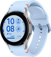 Samsung - Galaxy Watch FE Aluminum Smartwatch 40mm LTE with Blue Band - Silver