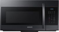 Samsung - 1.7 cu. ft. Over-the-Range Microwave - Matte Black Steel