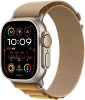 Apple Watch Ultra 2 (GPS+Cellular) 49mm Titanium Case with Tan Alpine Loop - Small - Natural (AT&amp;T)