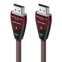 AudioQuest - Cherry Cola 48 16.4%27 4K-8K-10K 48Gbps In-Wall Rated HDMI Cable - Gray with Red Stripes