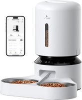 PETLIBRO - Granary WiFi Stainless Steel Dual Food Tray 5L Automatic Dog and Cat Feeder with Voice...