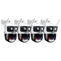 Defender - AI 3K+ Guard Tri-Lens PTZ WIFI Plug-in Security Camera, 360° Tracking, AI Detection, W...