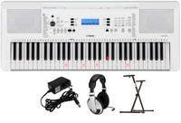 Yamaha - EZ-300 PKY 61-Key Keyboard Pack with Y-Stand, AC Adapter, and Headphones - Black