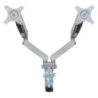 Office Star Products - Double Monitor Arm 17"-30" - Silver