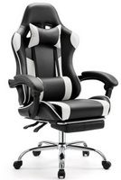 Bestier - Gaming Chair - PU Leather Fixed up Armrest  Lumbar Support Ergonomic Reclining PC Chair...