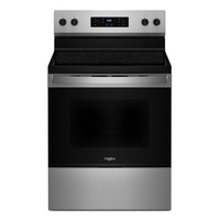 Whirlpool - 5.3 Cu. Ft. Freestanding Electric Range with Cooktop Flexibility - Stainless Steel