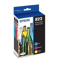 Epson - T822 3 - Pack Standard Capacity Multi Ink Cartridges - Multicolor