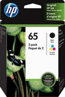 HP - 65 2-pack Standard Capacity Ink Cartridges - Black/Tri-color