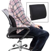 Mind Reader - Ergonomic Lower Back Cushion, Office Chair Support, Posture Corrector, Memory Foam,...