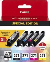 Canon - 270 XL/CLI-271 5-Pack Special Edition Ink Cartridges - Black/Cyan/Magenta/Yellow
