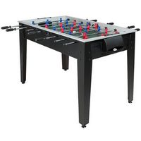 Costway - 48%27%27 Competition Sized Wooden Soccer Foosball Table Adults &amp; Kids Home Recreation - Black