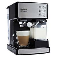 Mr. Coffee - Café Barista Single Serve 3-in-1 Espresso Machine with 15 with Bars of Pressure with...