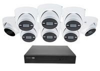 Swann - AdvancedX Wired NVR 4K Security Camera System, 8 CH, 8 PoE Dome Cameras Outdoor, 1TB, Nig...