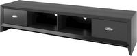 CorLiving - Lakewood Extra Wide TV Stand, for TVs up to 85&quot; - Black Wood Grain
