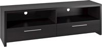 CorLiving - Fernbrook TV Stand with Drawers, for TVs up to 75&quot; - Black Faux Wood Grain