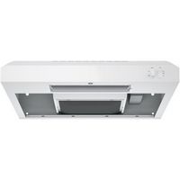 GE - 24 inches - Convertible - Under cabinet Range Hood - White