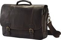 Samsonite - High Street Leather Flapover Laptop Case for 15.6&quot; Laptop - Brown