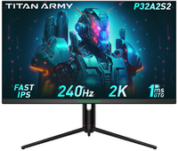 Titan-army - P32A2S2 32” Gaming Monitor, IPS 1ms GTG 240Hz 2K QHD FreeSync 97% DCI-P3 with HDR400...
