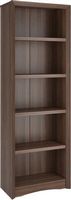 CorLiving - Quadra Collection 5 Shelf Floor-Standing Bookcase - Walnut